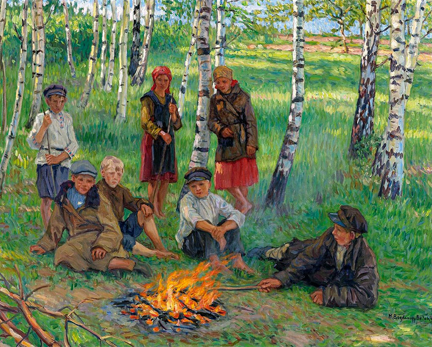 У кocтpa (By the campfire)