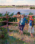 Children by the Lake