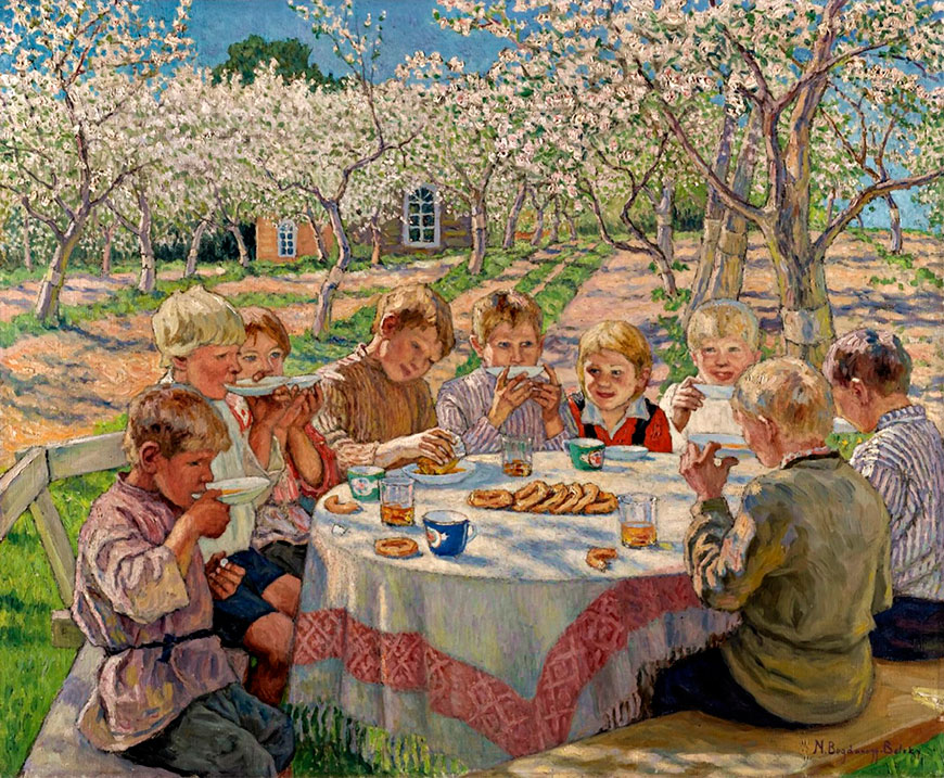 Чаепитие в яблоневом саду (Tea in the Apple Orchard)