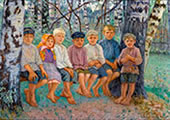 Children on the bench