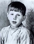 A portrait of a young boy