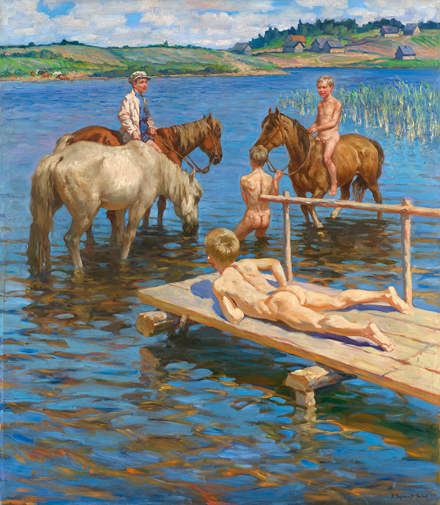 Купание коней (Bathing Horses), 1939