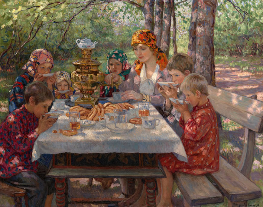 B гocтяx у учитeля (The Teacher's Guests), 1928