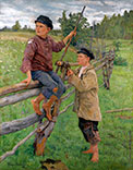 Деревенские мальчики (Village boys), 1916