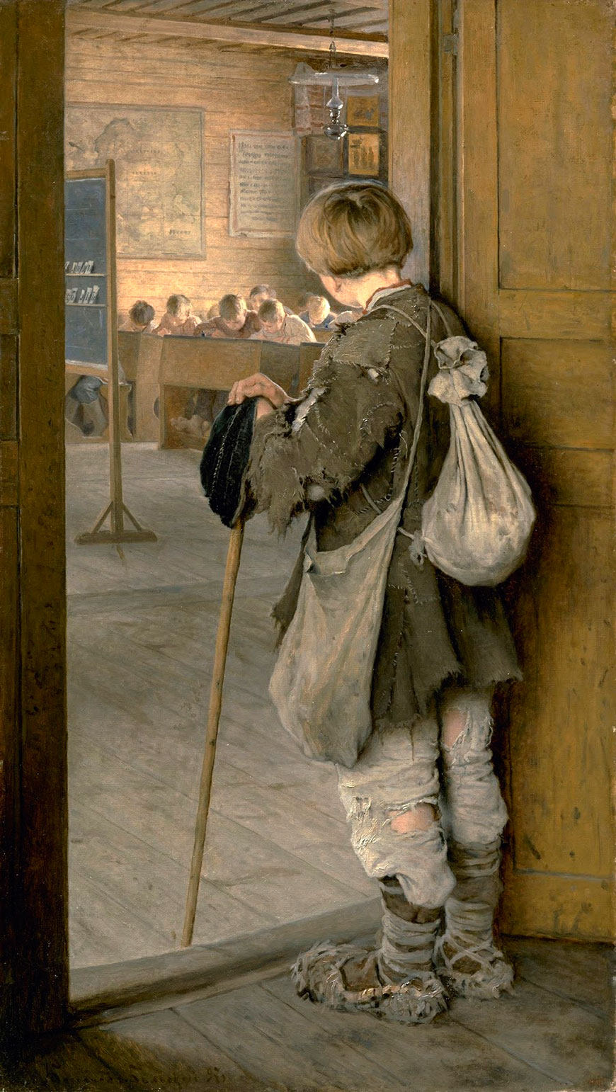 У дверей школы (At the Door of the School), 1897