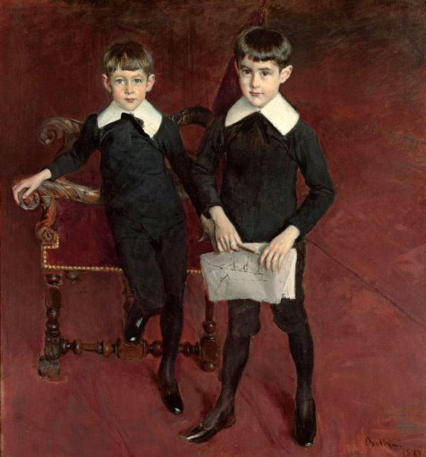 Portrait Of Luis And Pedro Subercaseaux (Портрет Луи и Педро Суберкасо), 1887