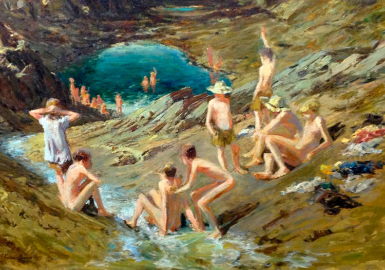 Boys Swimming (Купающиеся мальчишки), 1975