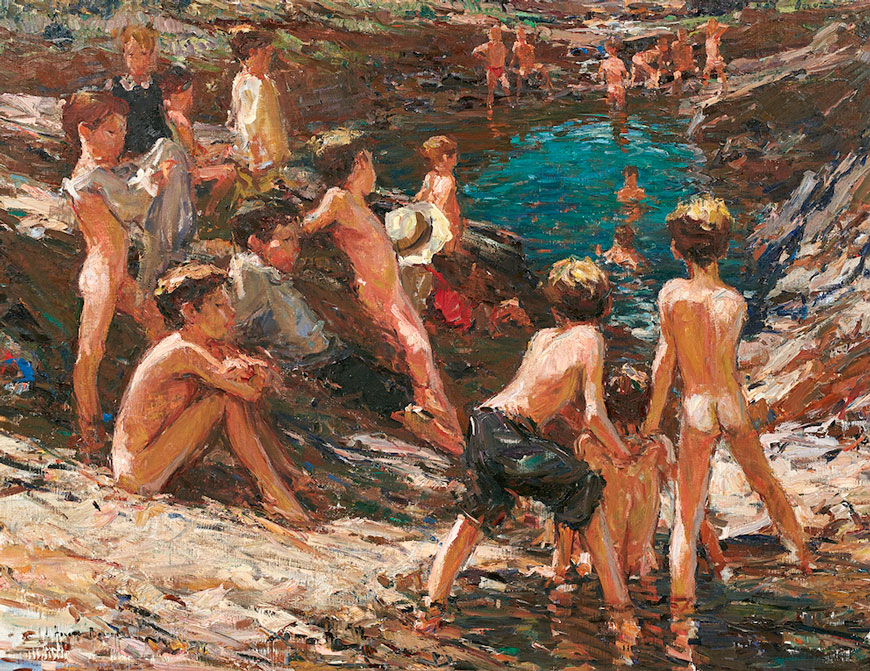 Young boys swimming (Купающиеся мальчишки)