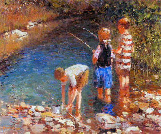 The young fishermen (Юные рыболовы)