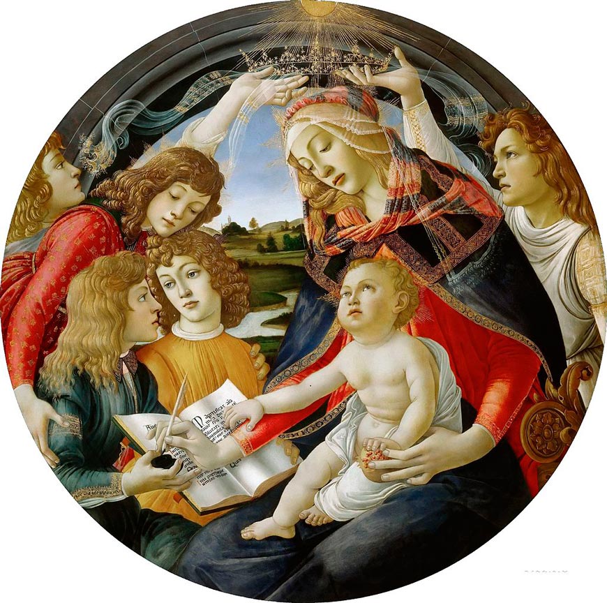 Madonna del Magnificat (Богоматерь Магнификат), c.1483