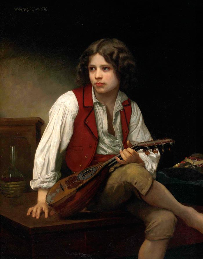 Italien à la mandoline (Итальянец с мандолиной), 1870