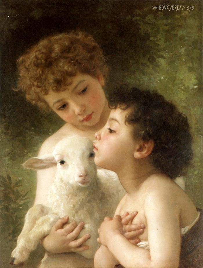 Les Enfants à L'Agneau (Дети с агнцом), 1879