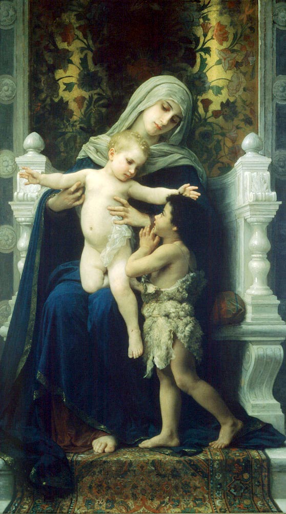 La Vierge, L'Enfant Jesus et Saint Jean Baptiste (Дева Мария, младенец Иисус и святой Иоанн Креститель), 1881
