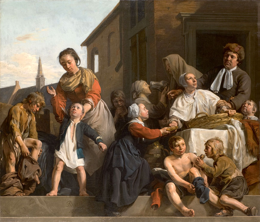 Tending Children at the Orphanage in Haarlem (Опекаемые дети в приюте для сирот в Гарлеме), 1663