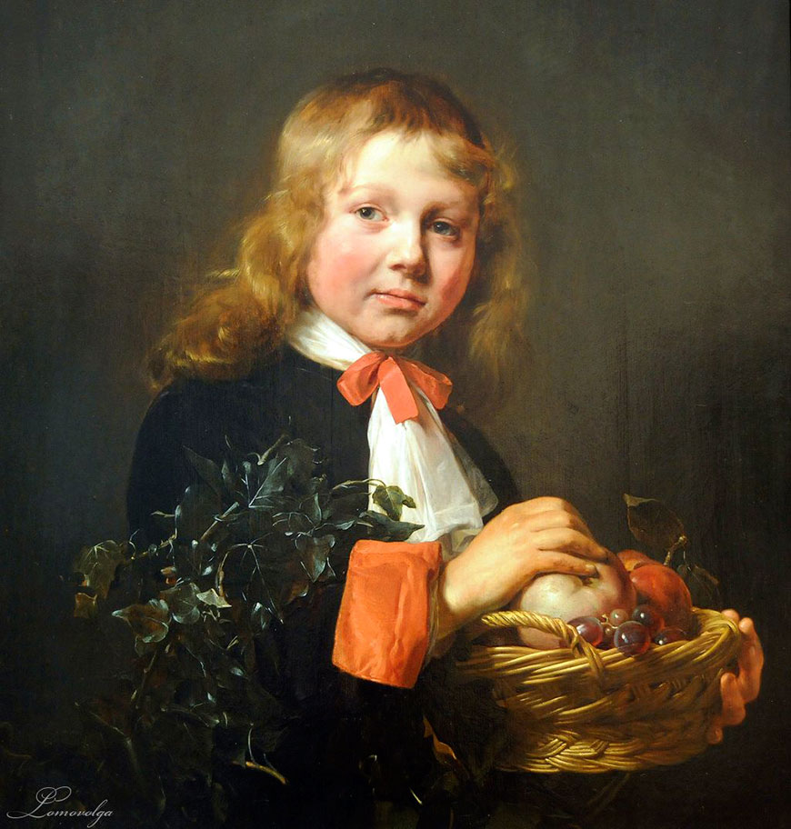 Portrait of a Boy Holding a Basket of Fruit (Портрет мальчика, держащего корзину с фруктами), 1658