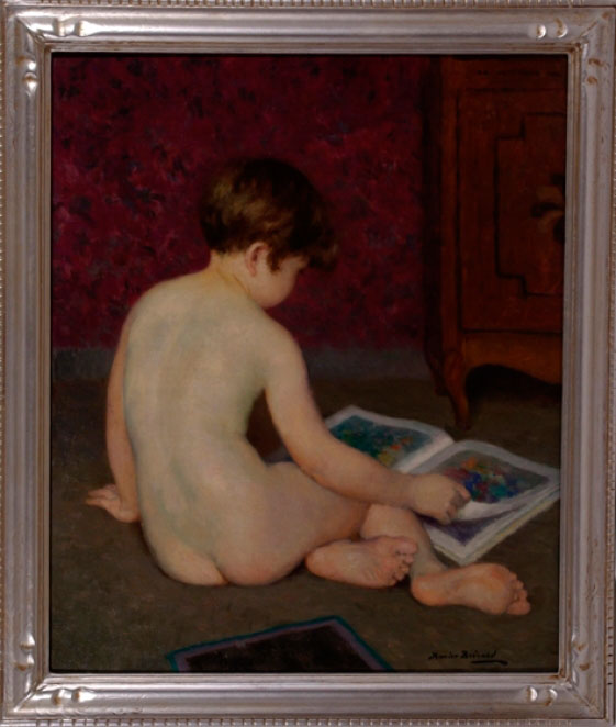 Study of a nude boy reading (Эскиз читающего нагого мальчика)