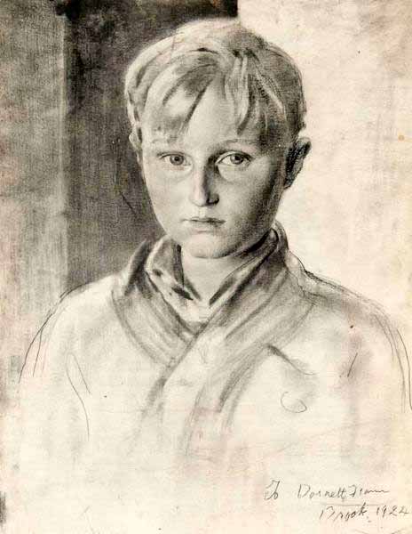 A sketch for 'The Amberley Boy' (Скетч к картине 'Шаловливый ребёнок'), 1924