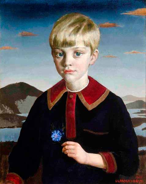 Portrait of John Sealy, Aged Five / Boy with a Cornflower (Портрет Джона Стили в 5 лет / Мальчик с васильком), 1946