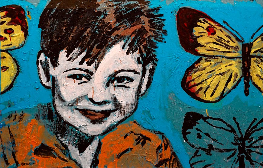 Boy with Butterflies (Мальчик с бабочками)