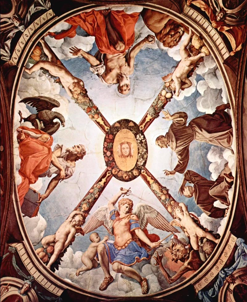 Fresco (Ceiling) of the Chapel of Eleonora of Toledo (Фреска (потолок) часовни Элеоноры Толедской), 1540-1545