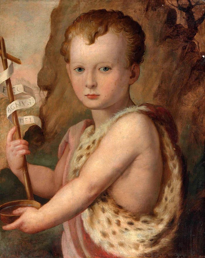 Portrait of a young boy, traditionally identified as Ferdinando de Medici, as the Infant Saint John the Baptist (Портрет мальчика, традиционно идентифицируемого как Фердинандо Медичи, в образе младенца Иоанна Крестителя)