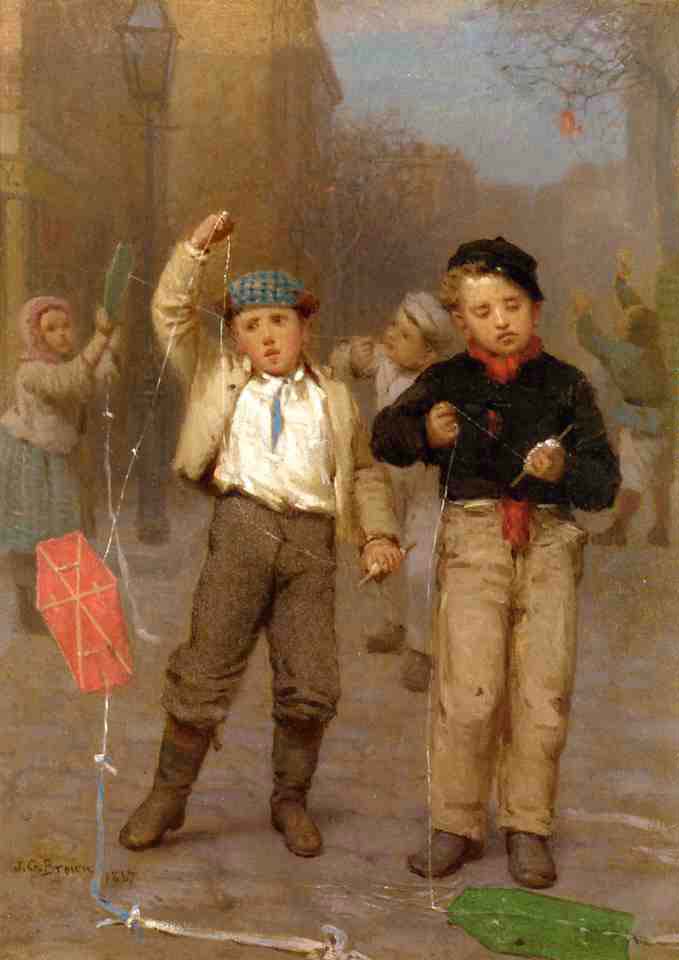 Kite Flyers (Воздушный змей), 1867