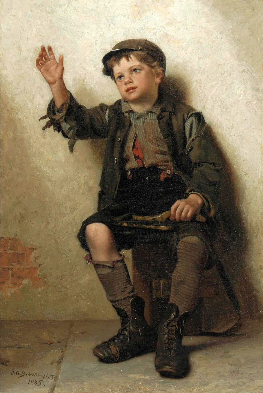 Shoeshine Boy (Мальчик-чистильщик обуви), 1885