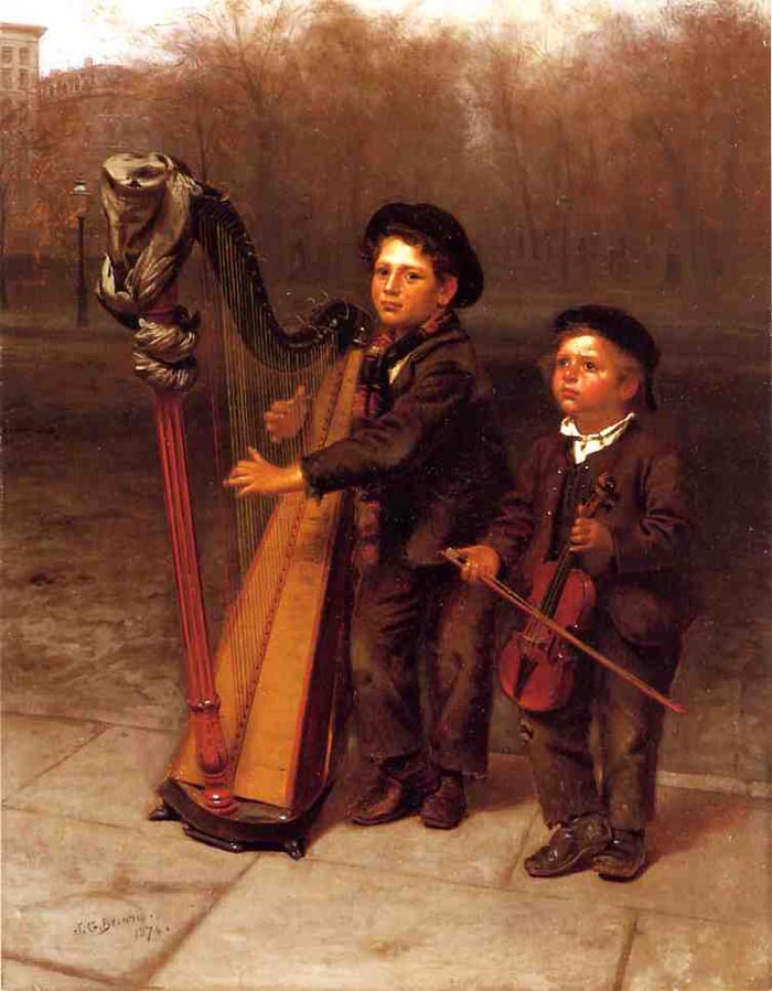 The Little Strollers (Маленькие бродячие музыканты), 1874