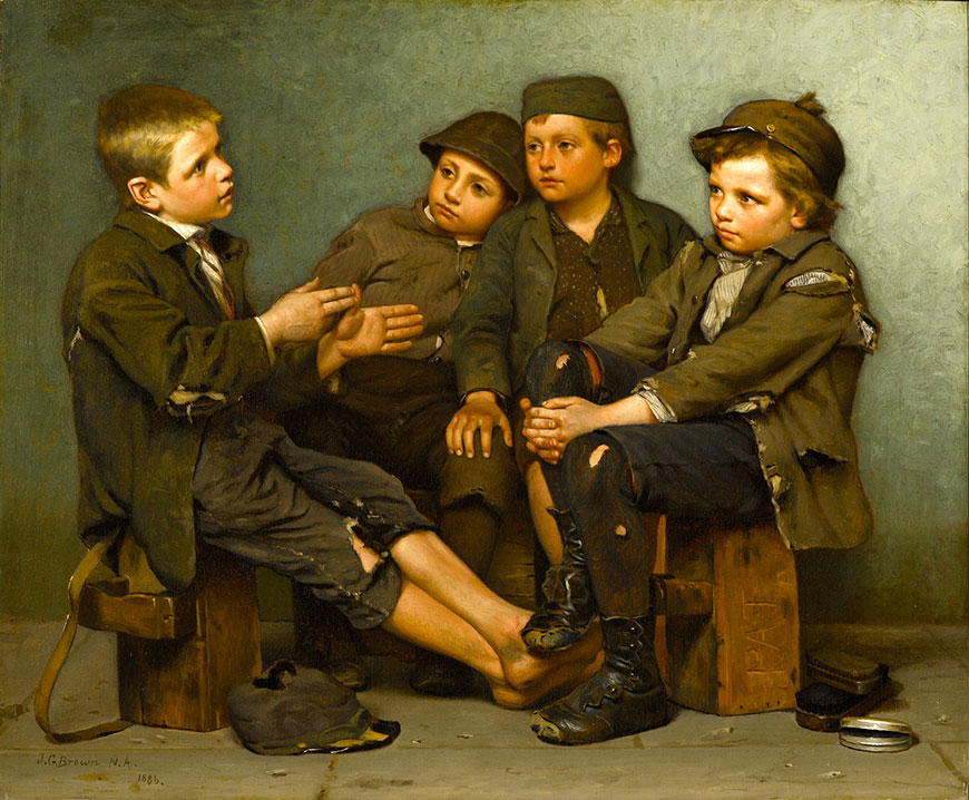 A Tough Story. New York Children (Страшные истории. Нью-йоркские дети), 1886