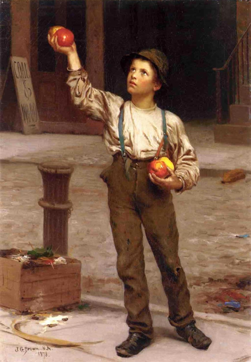 The Young Apple Salesman (Юный продавец яблок), 1876