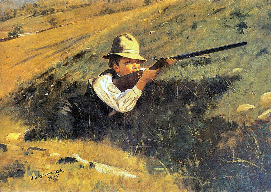 Taking Aim (Прицеливающийся), 1875