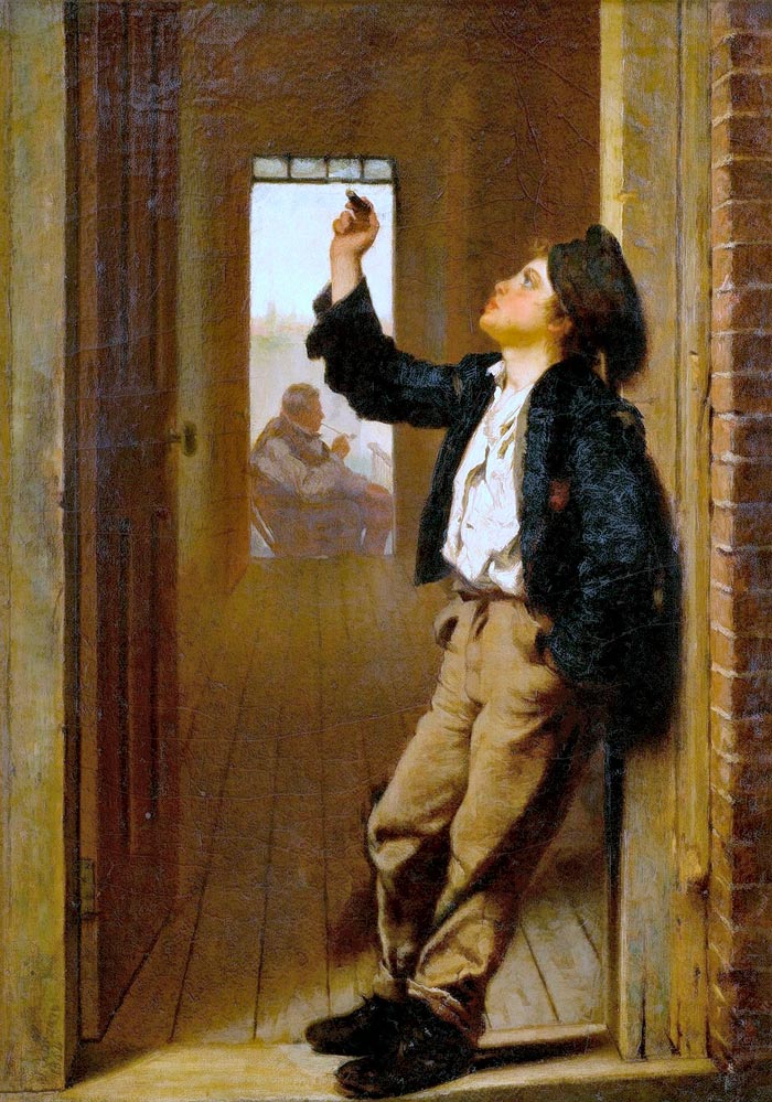 Boy Smoking Cigar (Мальчик, курящий сигару), 1864