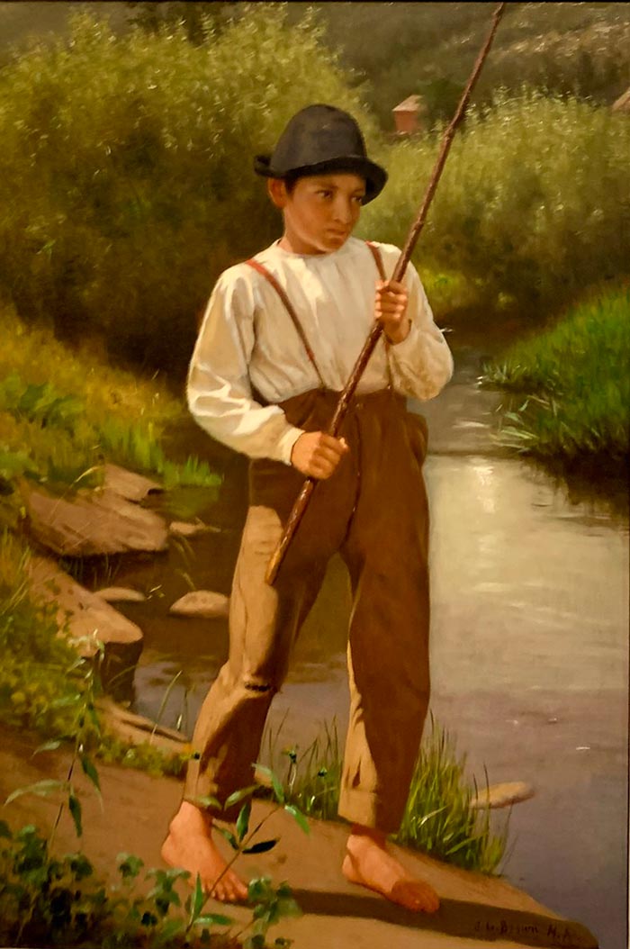 Boy Fishing (Мальчик, ловящий рыбу), c.1875