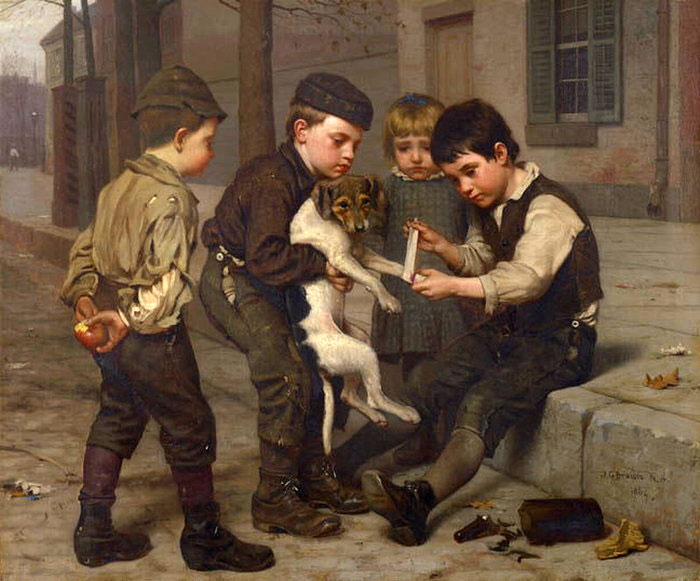 The Wounded Playfellow (Раненый товарищ), 1884