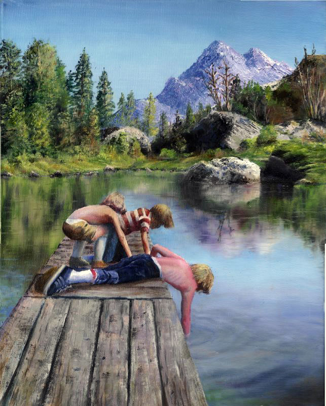 3 Boys on a Dock (Три мальчика на мостках), 2008