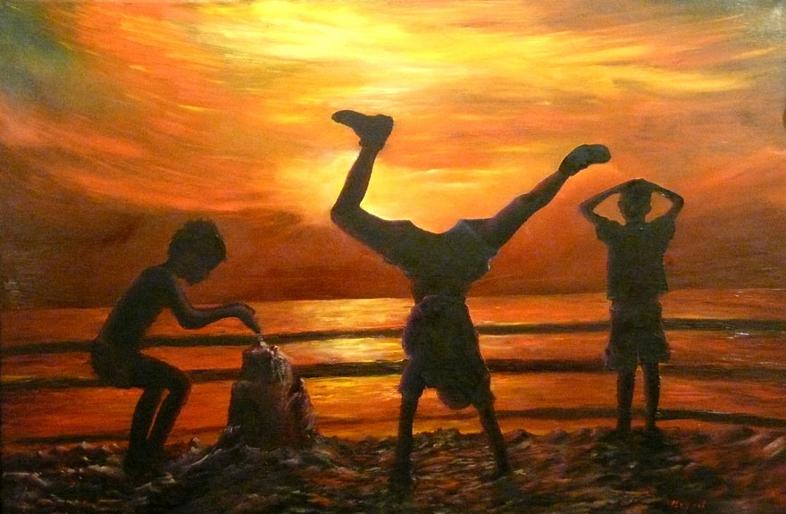 Playing on the Beach (Играя на пляже), 2008