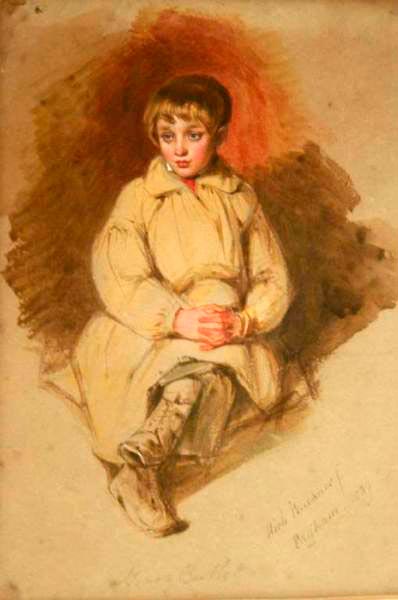 Portrait of a seated boy, Henry Bartlett (Портрет сидящего мальчика, Генри Бартлетта), 1839