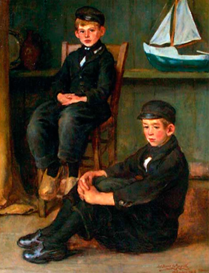 Two volendam boy (Два волендамских мальчика), 1924