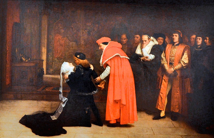 Elizabeth Woodville Surrenders the Duke of York to the Tower (Елизавета Вудвилл передаёт герцога Йорского в Тауэр)