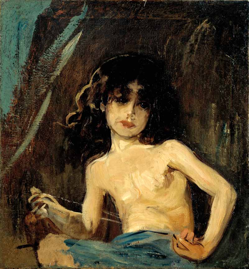 Ignacio, hijo del artista, semidesnudo (Игнасио, сын художника, полураздетый), 1890