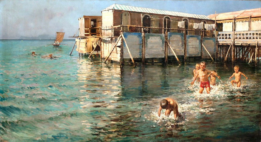 Bathing in the sea (Купание в море)