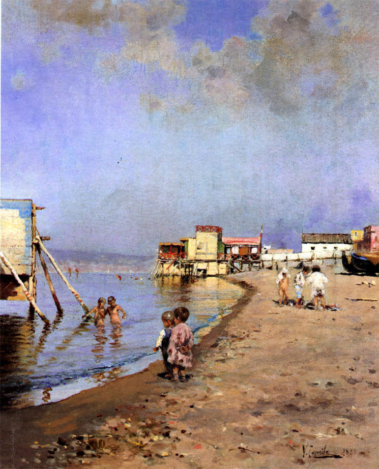 Bimbi sulla spiaggia (Дети на пляже), 1888