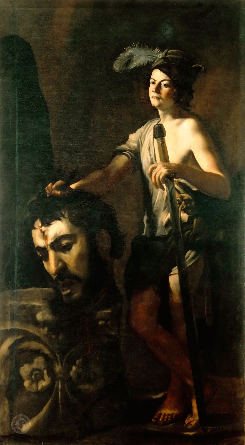 David con la testa di Golia (Давид с головой Голиафа), 1612