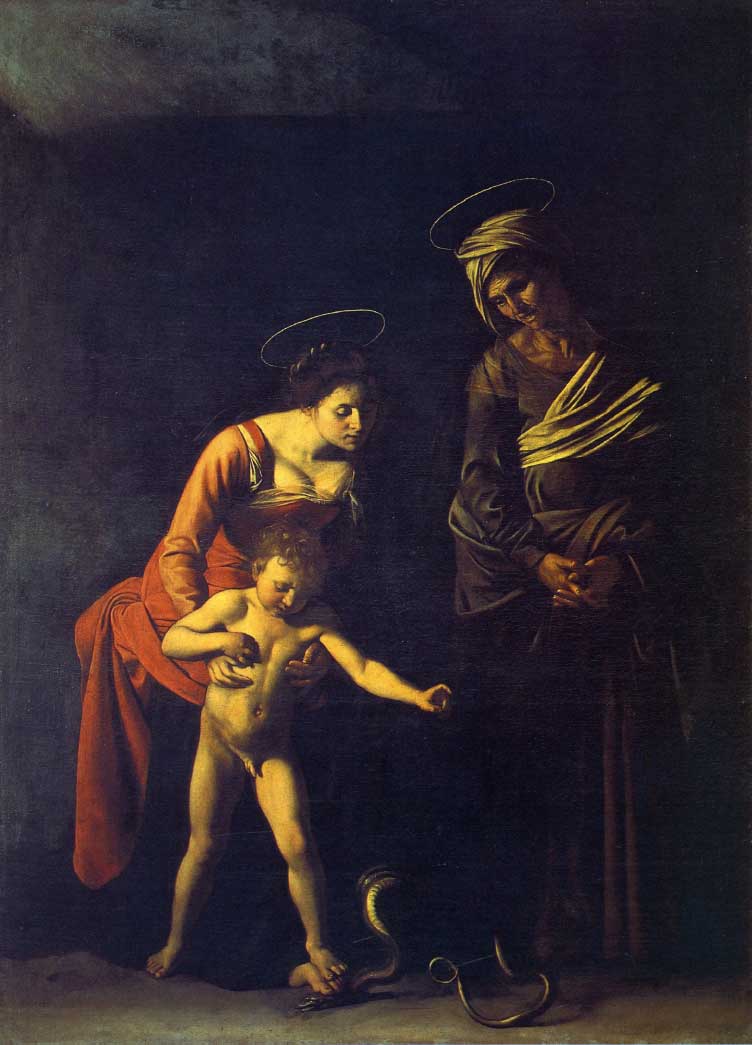 Madonna dei Palafrenieri (Мадонна со змеей), 1605-1606