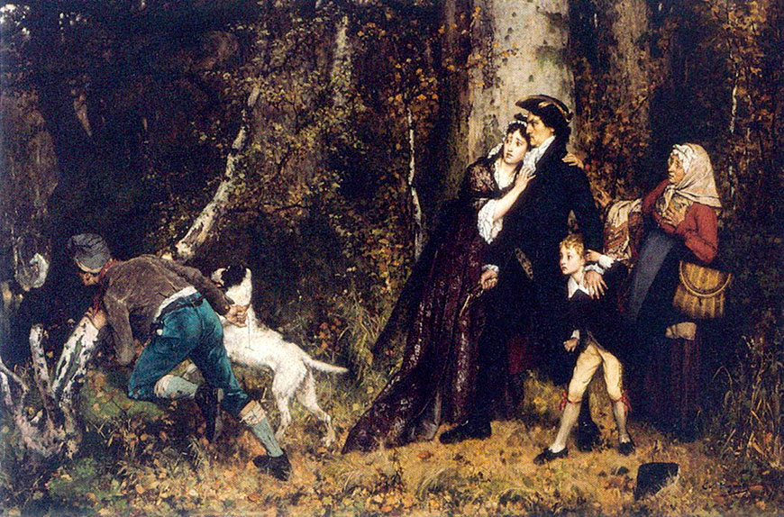 La fuite des royalistes (Бегство роялистов), 1878