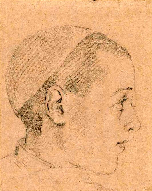 Head boy with a cap on, in profile to the right (Голова мальчика в шапке, в правый профиль), 1604