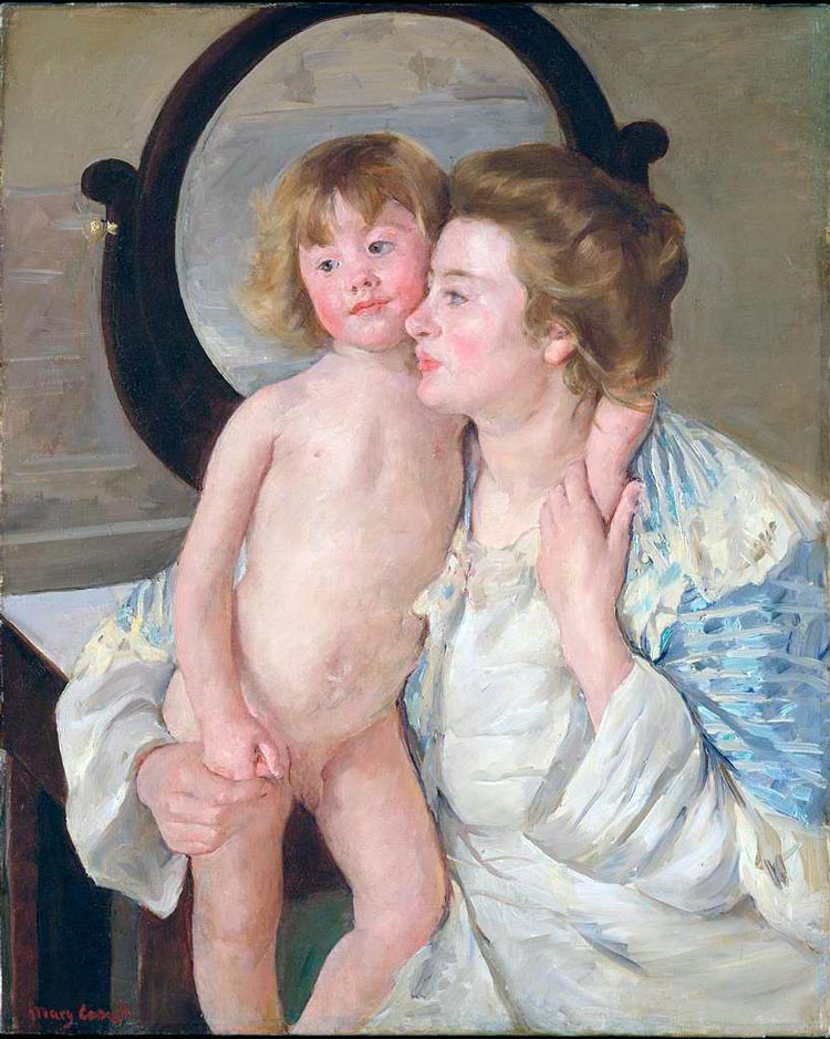 Mother And Child / The Oval Mirror (Мать и дитя / Овальное зеркало), c.1899