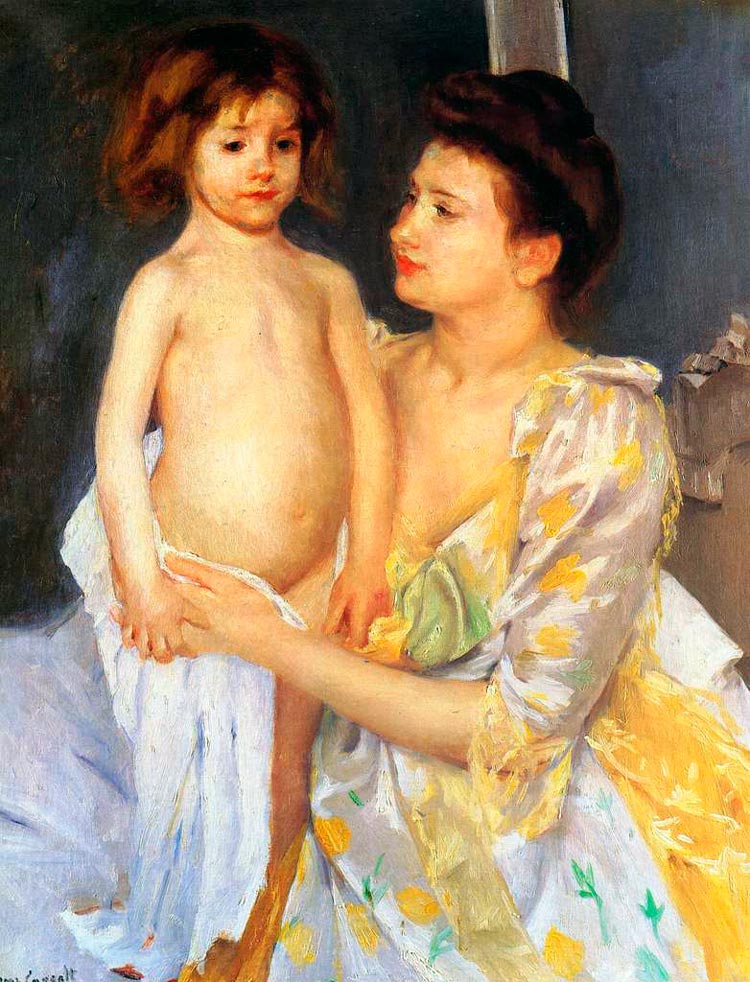 Jules being dried by his mother (Жуль обтираемый мамой), c.1900