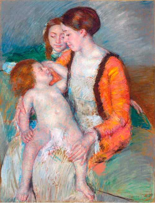 Mother, daughter and son (Мать, дочь и сын), 1913