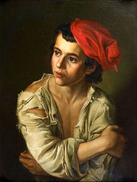 Jeune garçon au beret rouge (Мальчик в красном берете)